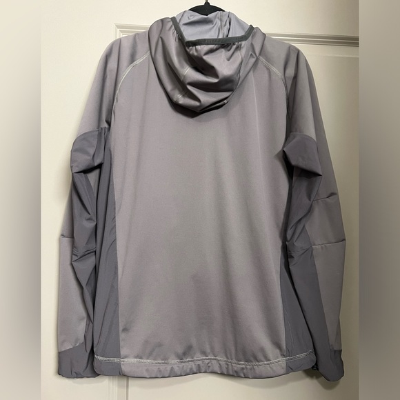 Mammut Mens M Lightweight Packable Lemah Hoodie Hiking Trail Rain Jacket Gray - Picture 9 of 12